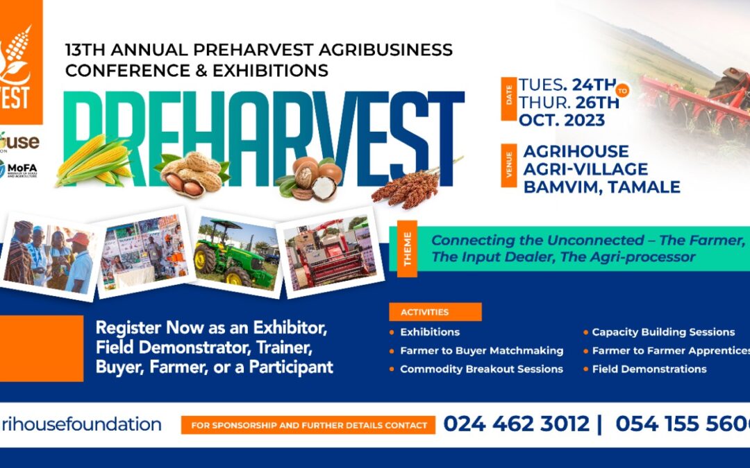 Highlight of the Opening Ceremony of the 13th Annual Pre harvest Agribusiness Conference and Exhibition held at the Agrihouse Agrivillage Kudula -Bamvim in Tamale