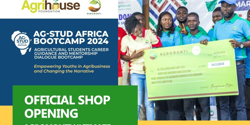 Agromonti fulfils pledge of opening input dealer shop for winner of Agrihouse Foundation’s AG-STUD Bootcamp